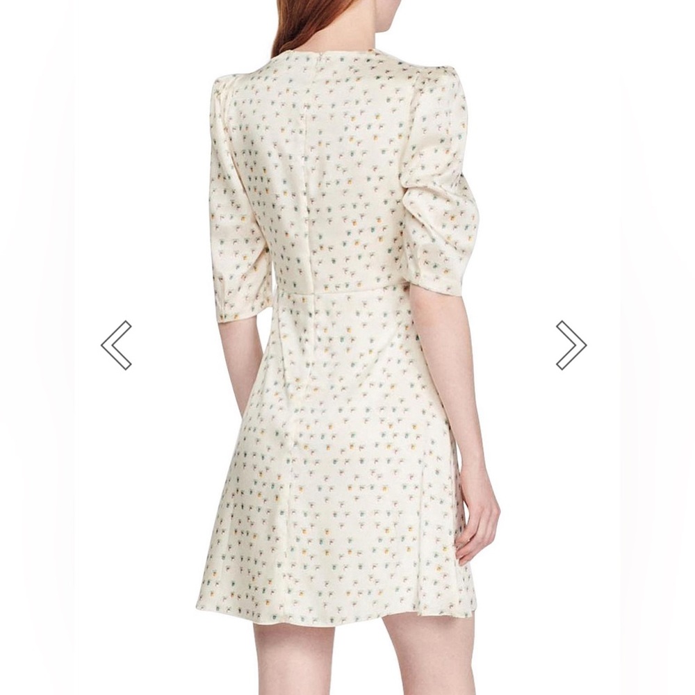 Sandro NWT Aquarelle fruit-print minidress - Picture 6 of 16
